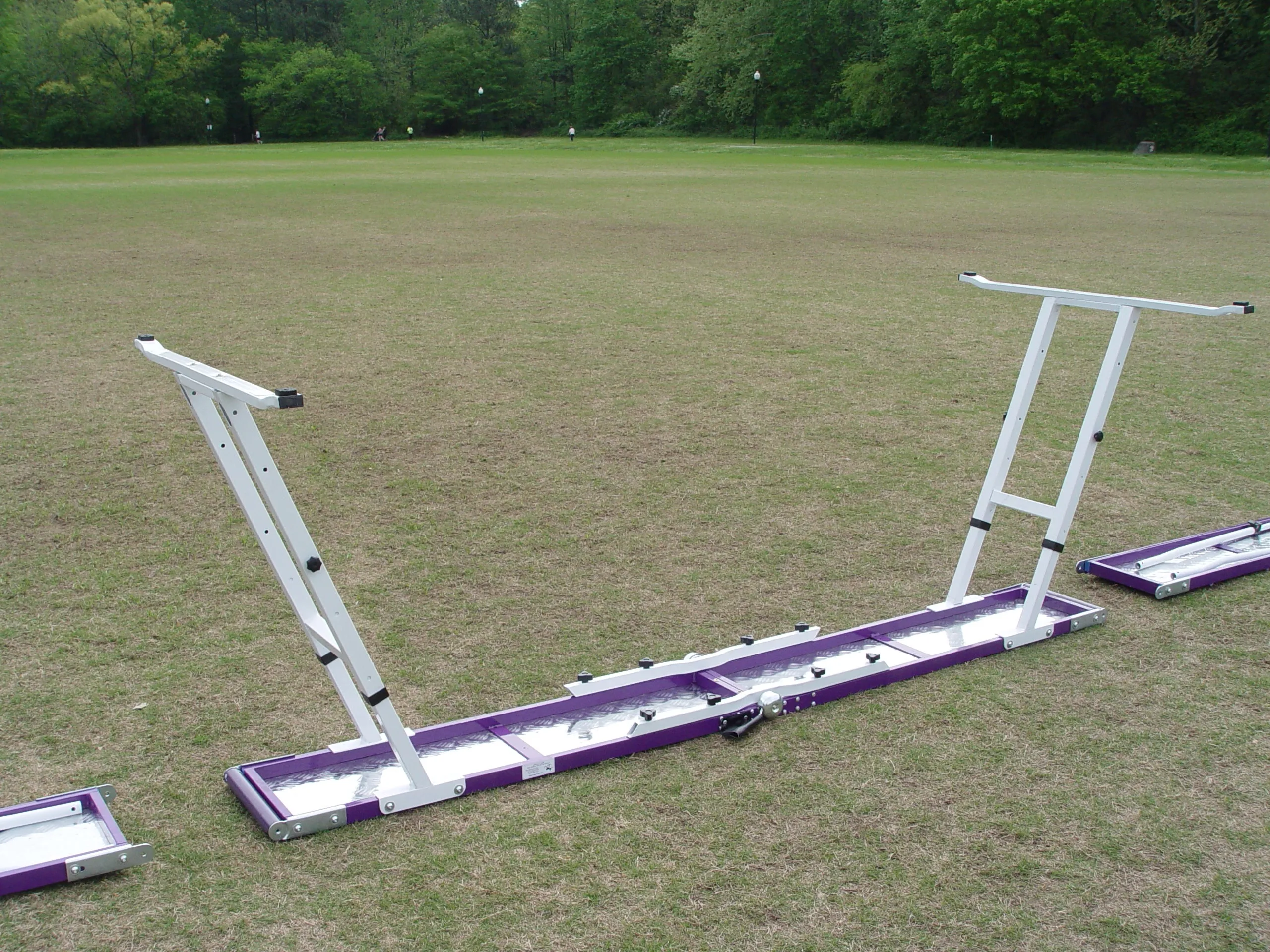 *12’ Dog Walk, Rubber Surface, On-Wheel Interface Ready, Purple/Orange