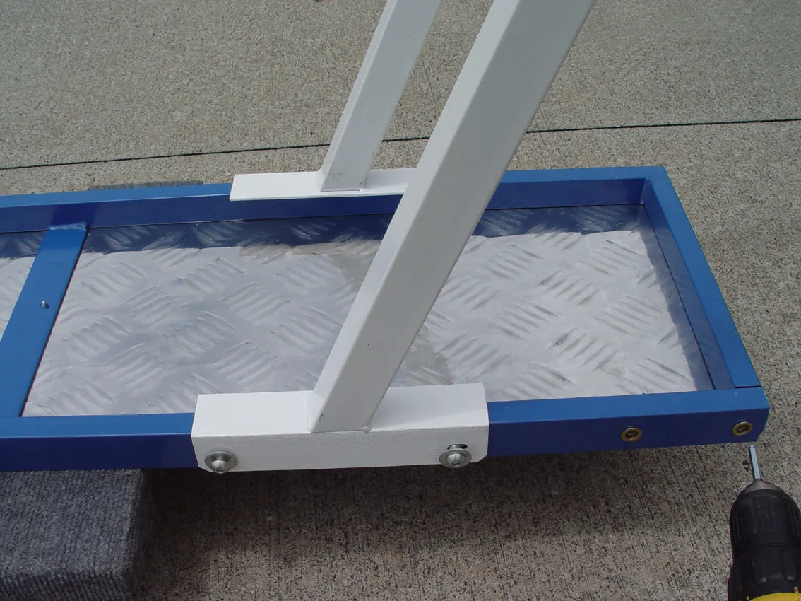 *12’ Dog Walk, Rubber Top, On-Wheel Interface Ready, Blue/Yellow