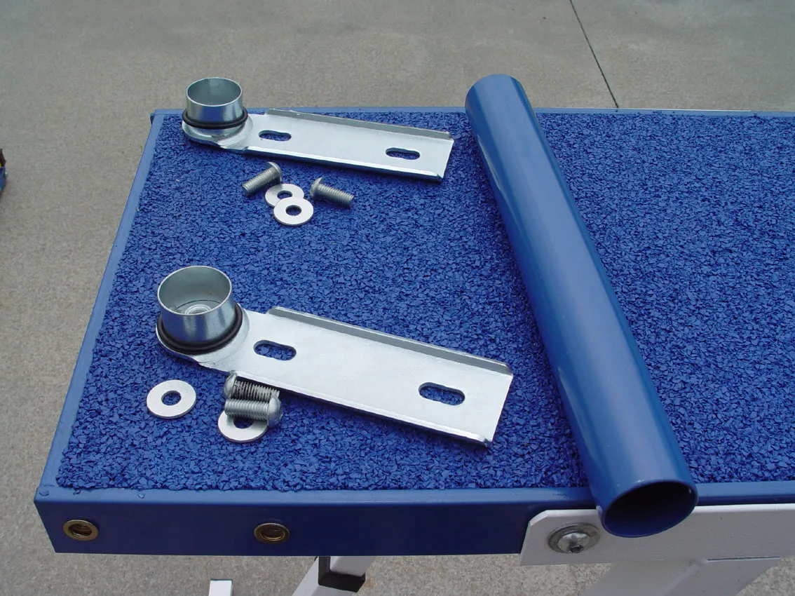 *12’ Dog Walk, Rubber Top, On-Wheel Interface Ready, Blue/Yellow