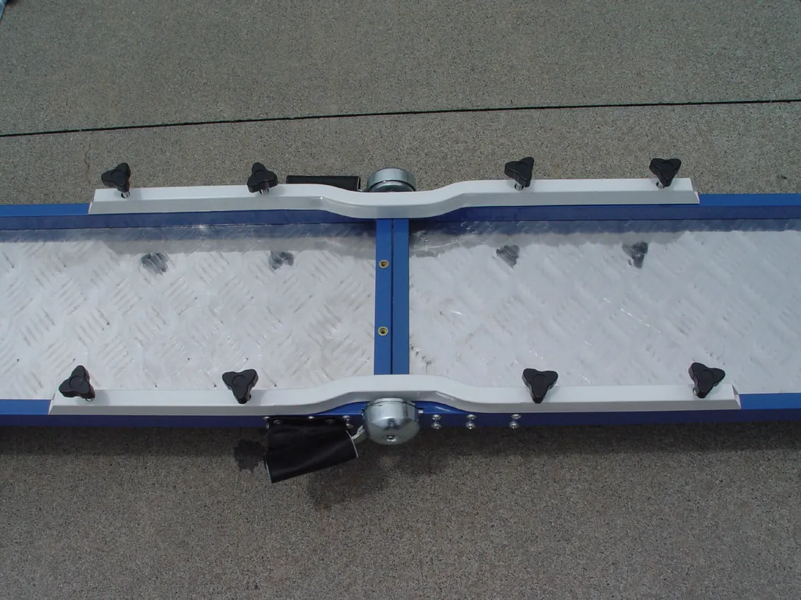 *12’ Dog Walk, Rubber Top, On-Wheel Interface Ready, Blue/Yellow