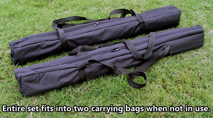 12 Pole Weave Set of 12 Poles with Adjustable Pole Spacing From 19" to 25"