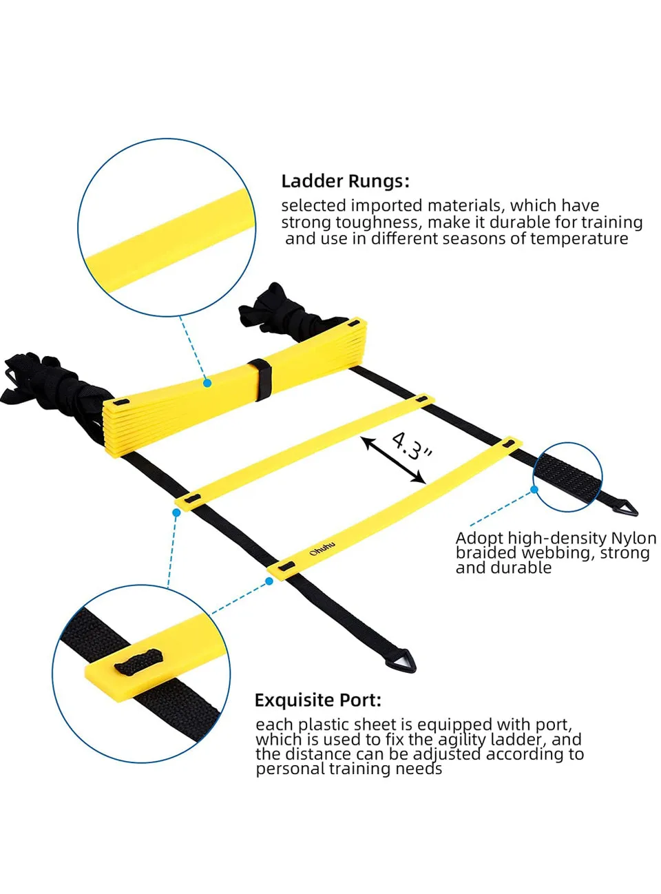 1441 Fitness Agility Ladder - 6 Meter