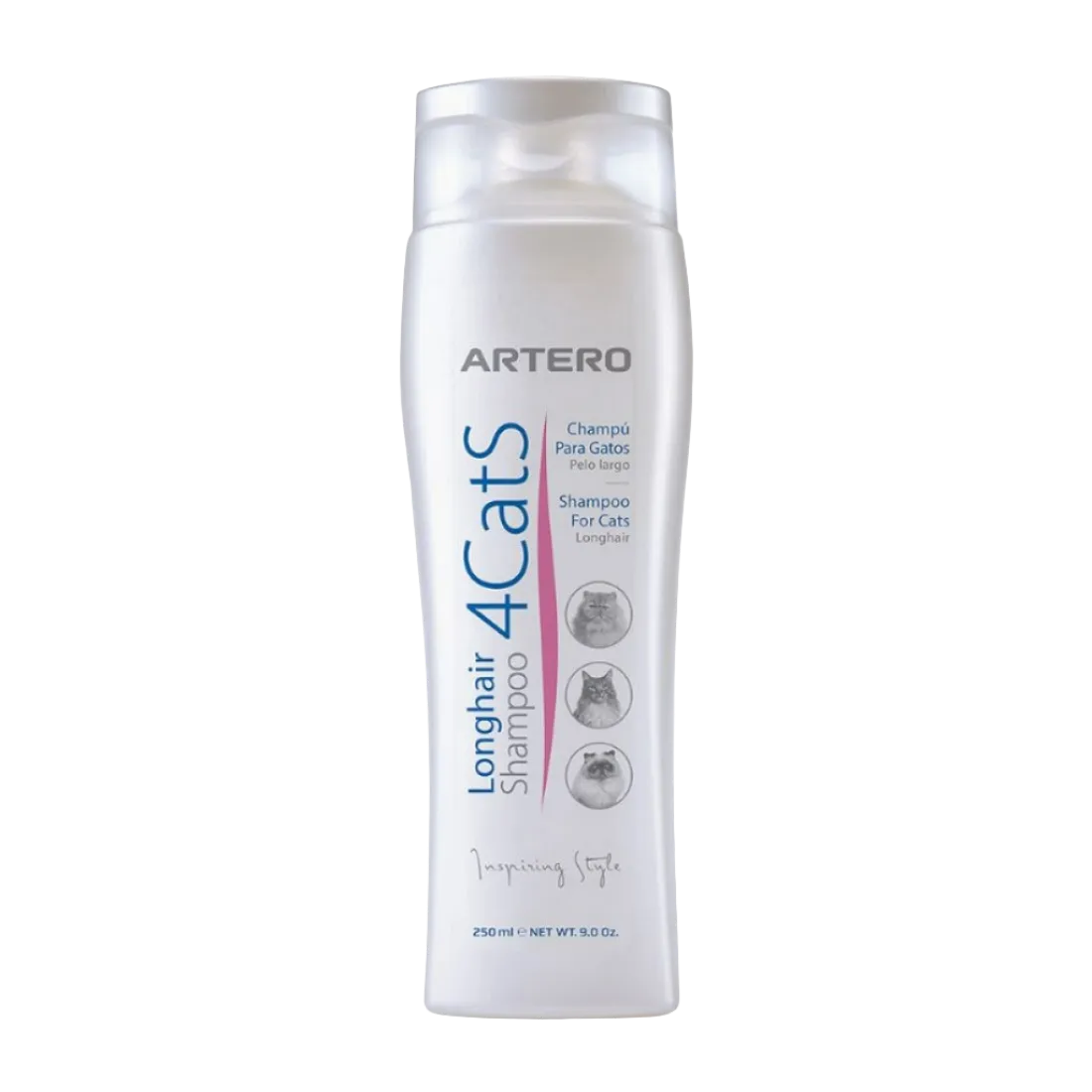 4Cats Long Hair Shampoo 9oz by Artero