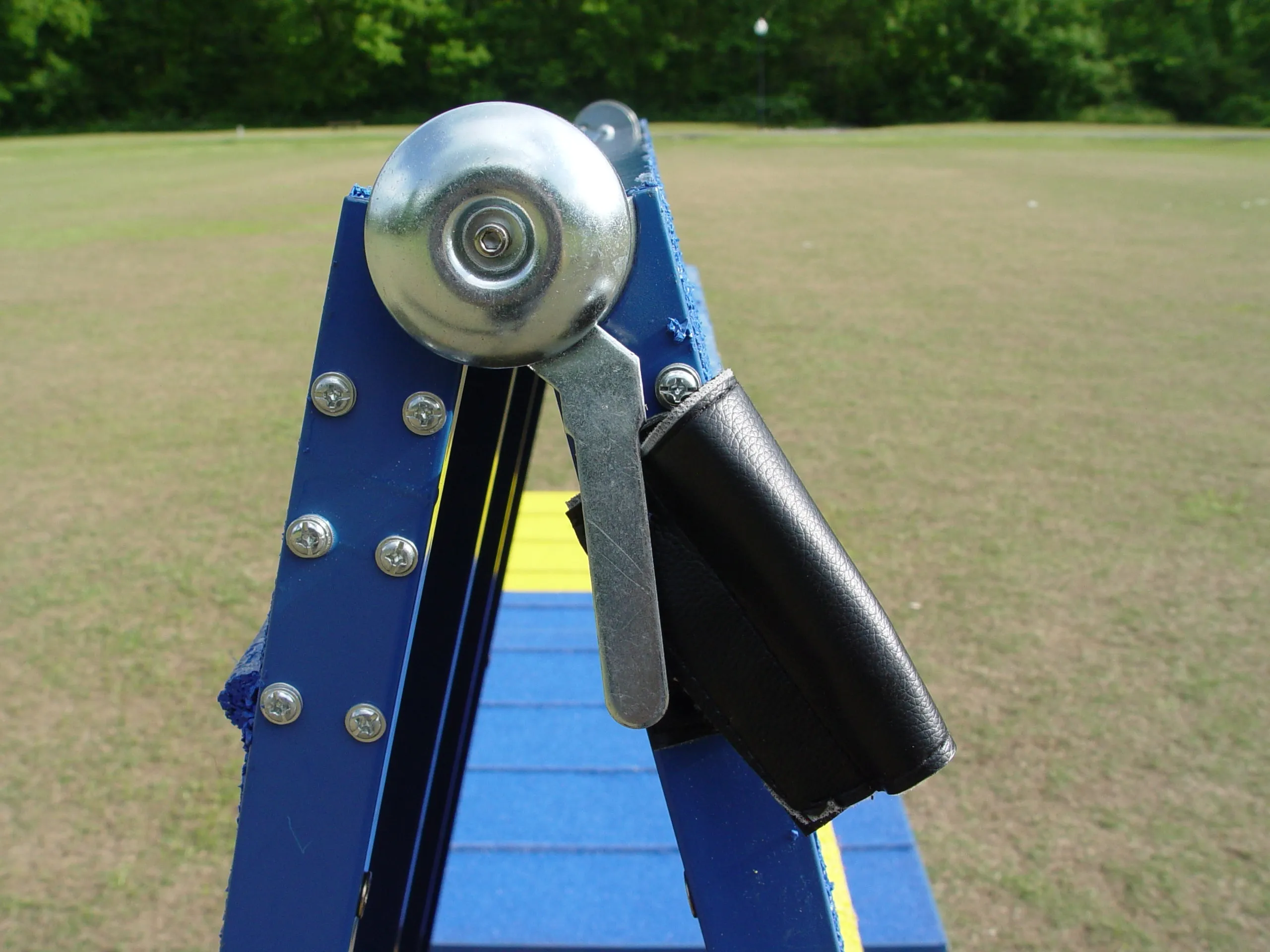 *9’ Dog Agility A-Frame, Rubber Top, On-Wheels-Interface Ready, Blue/Yellow