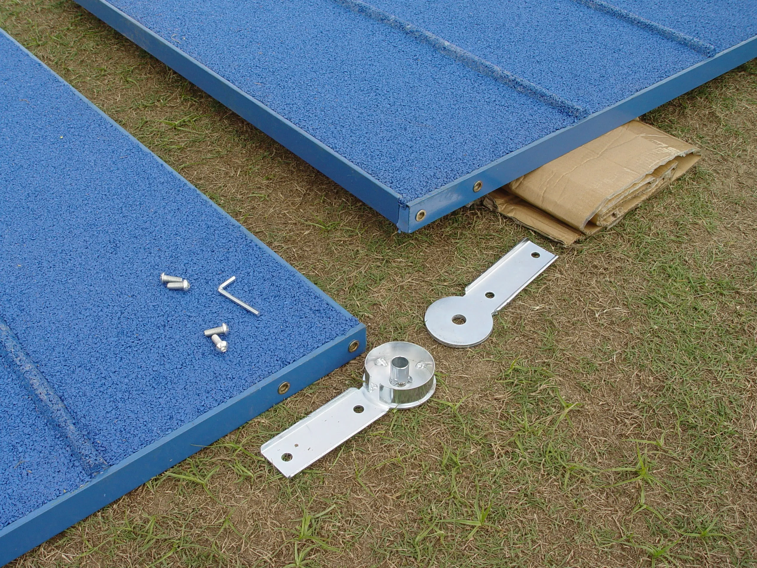 *9’ Dog Agility A-Frame, Rubber Top, On-Wheels-Interface Ready, Blue/Yellow