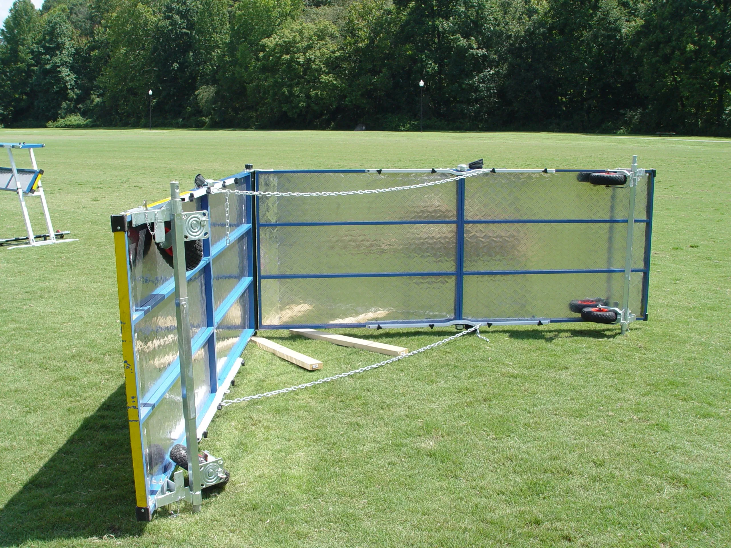 *9’ Dog Agility A-Frame, Rubber Top, On-Wheels-Interface Ready, Blue/Yellow