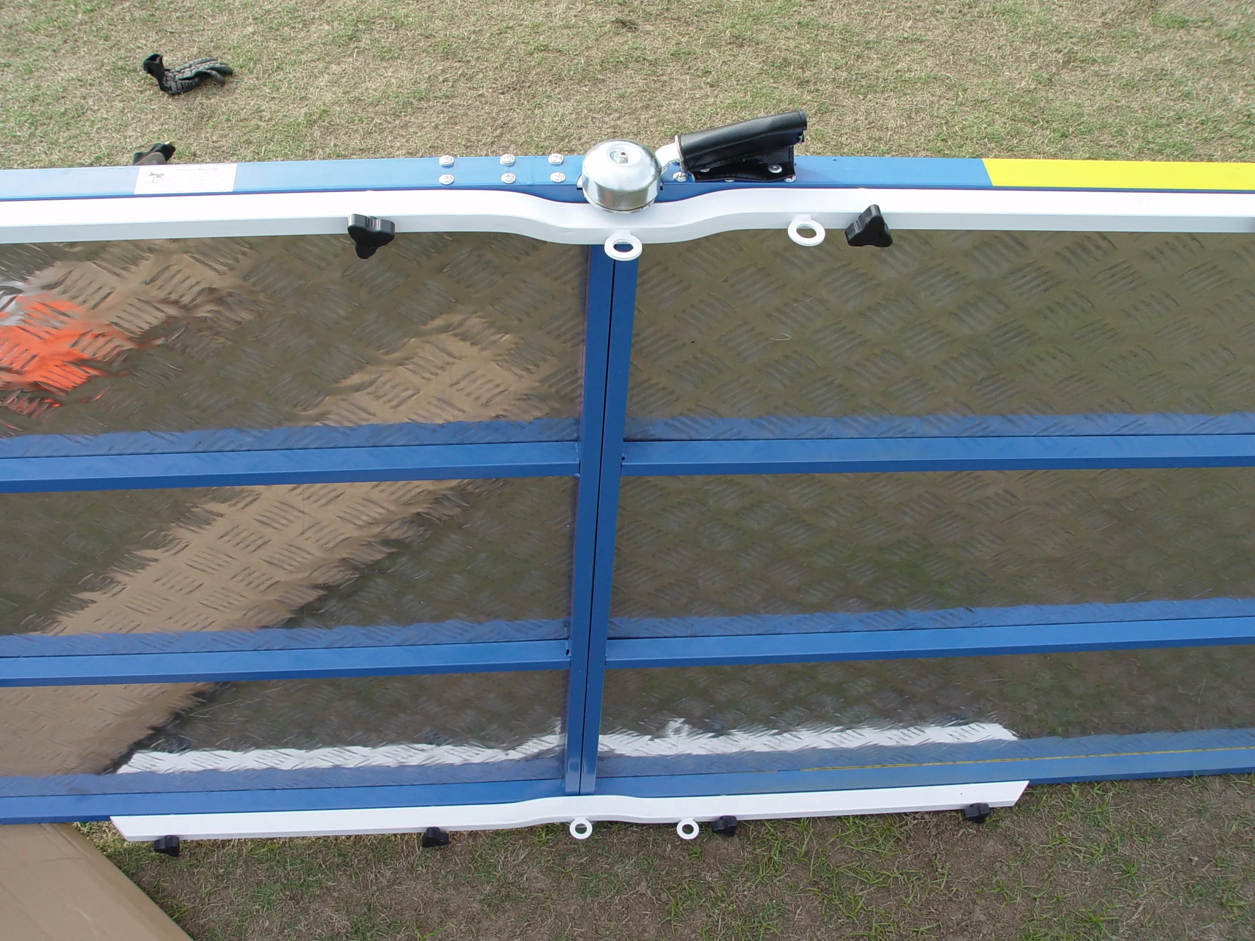 *9’ Dog Agility A-Frame, Rubber Top, On-Wheels-Interface Ready, Blue/Yellow