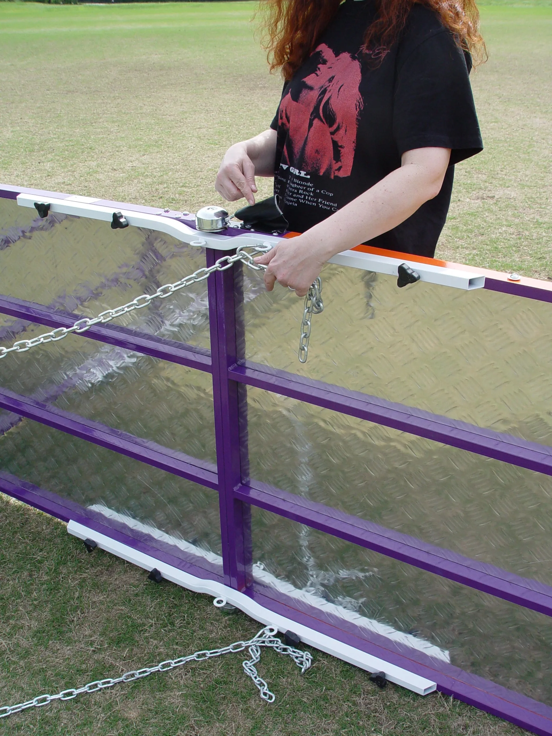 *9’ Dog Agility A-Frame, Rubber Top, On-Wheels-Interface Ready, Purple/Orange
