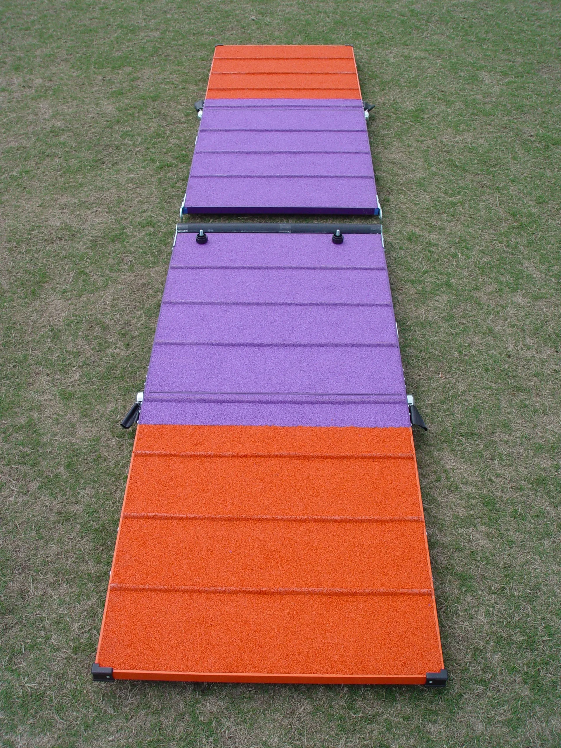 *9’ Dog Agility A-Frame, Rubber Top, On-Wheels-Interface Ready, Purple/Orange