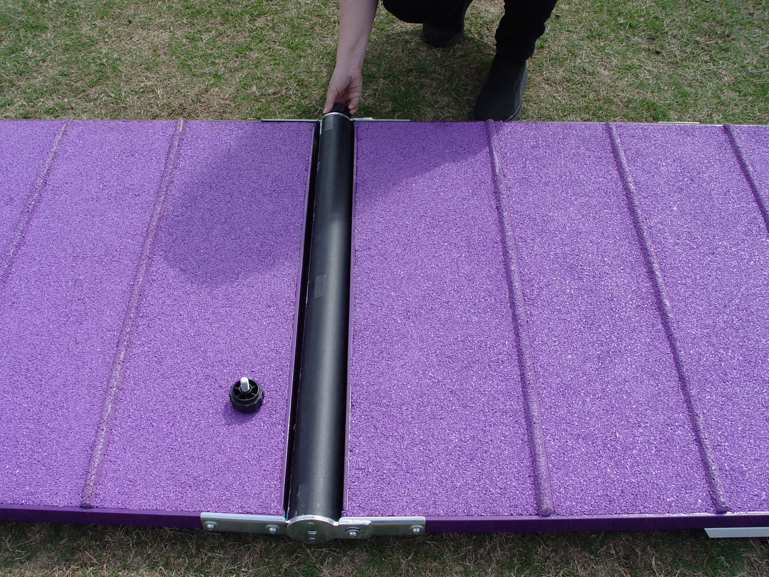 *9’ Dog Agility A-Frame, Rubber Top, On-Wheels-Interface Ready, Purple/Orange