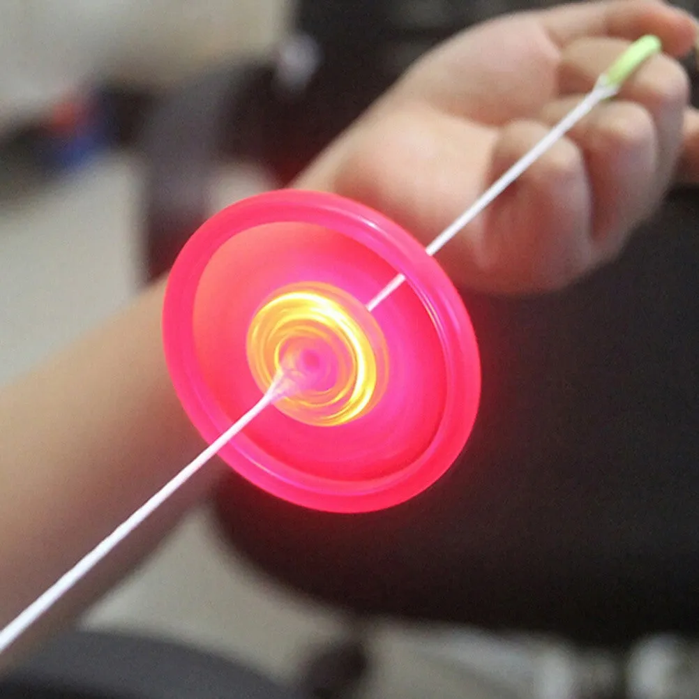 Colorful Spin LED Light Flying Saucer Kids Toys