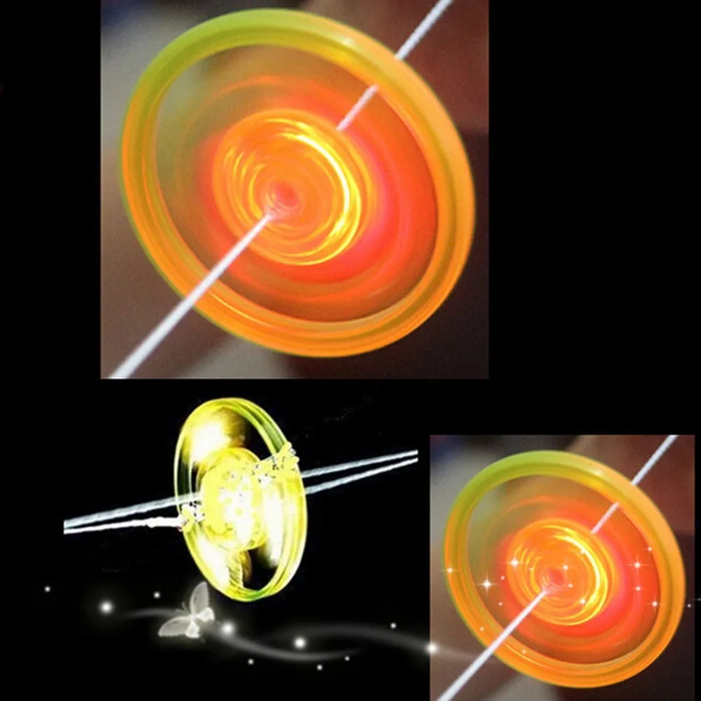 Colorful Spin LED Light Flying Saucer Kids Toys