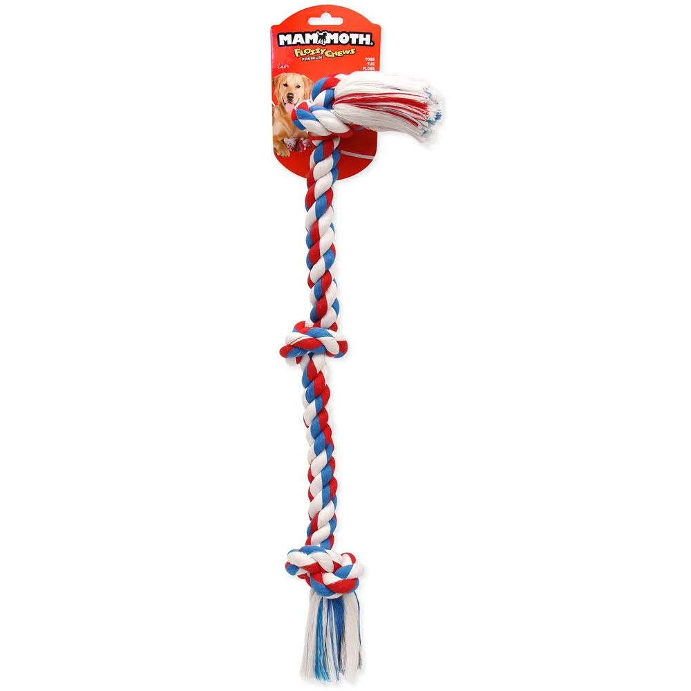Flossy Chew 3-Knot Multicolor Rope Toy