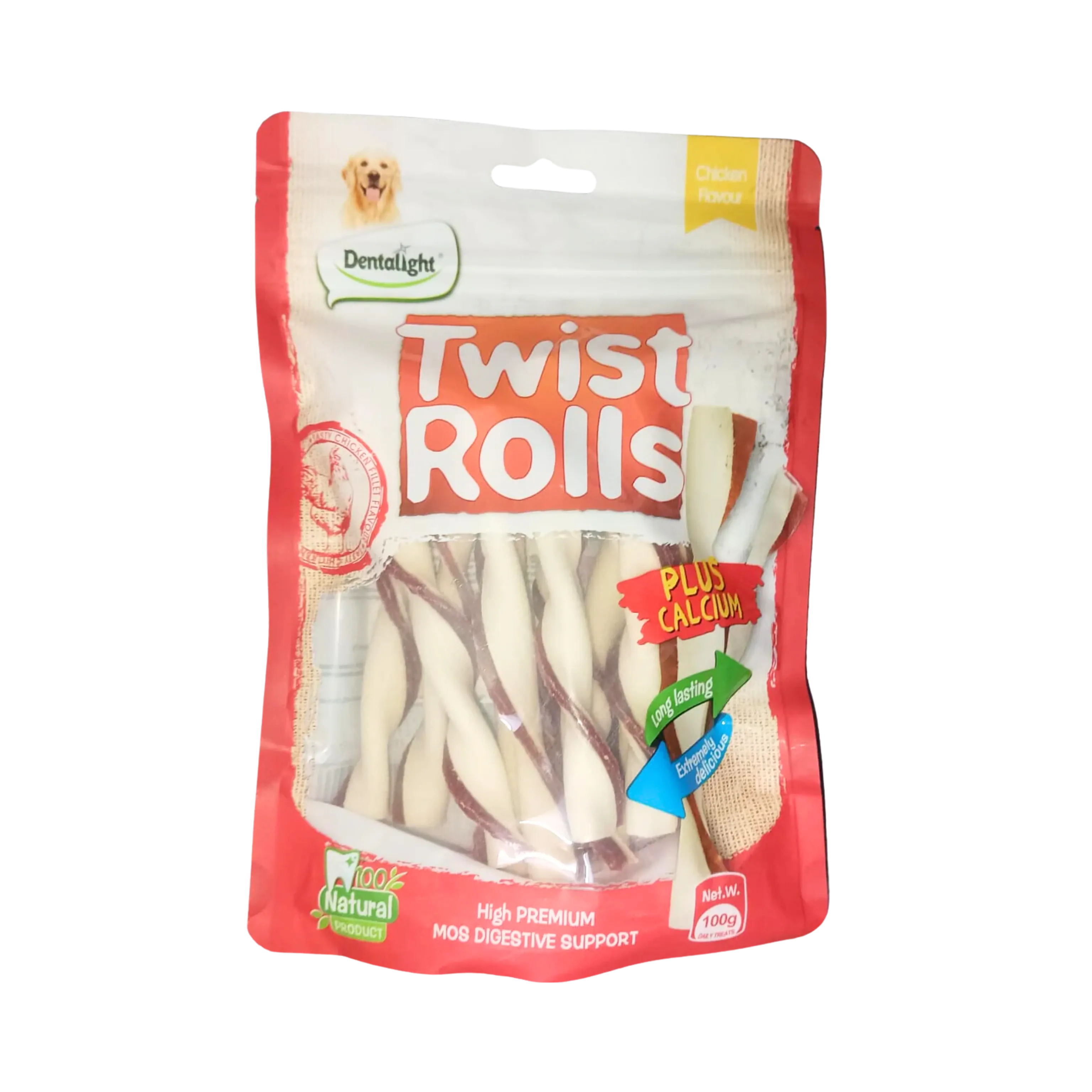 GNAWLERS DENTALIGHT TWIST CHIC ROLL