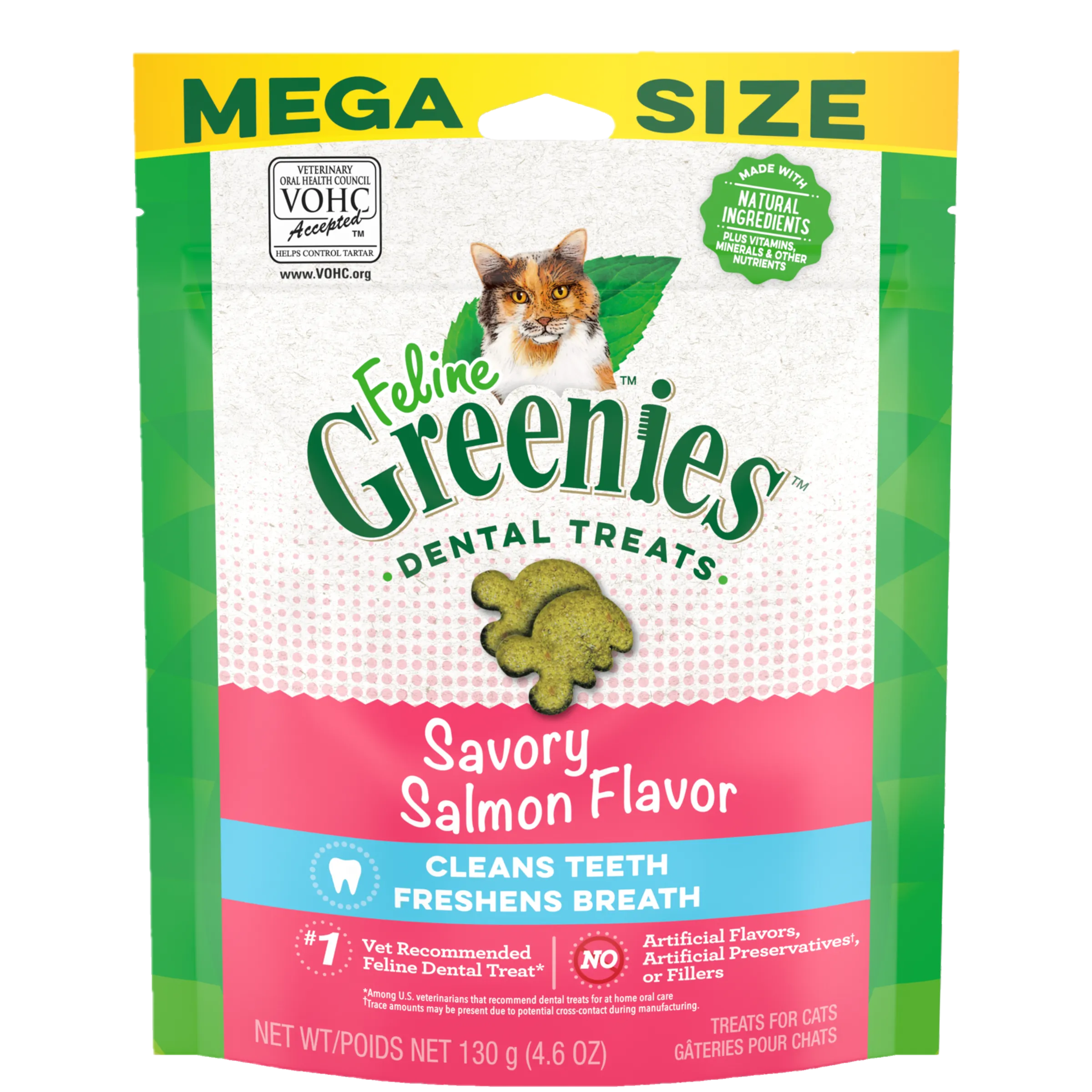 Greenies Cat Dental Health Treats Savory Salmon