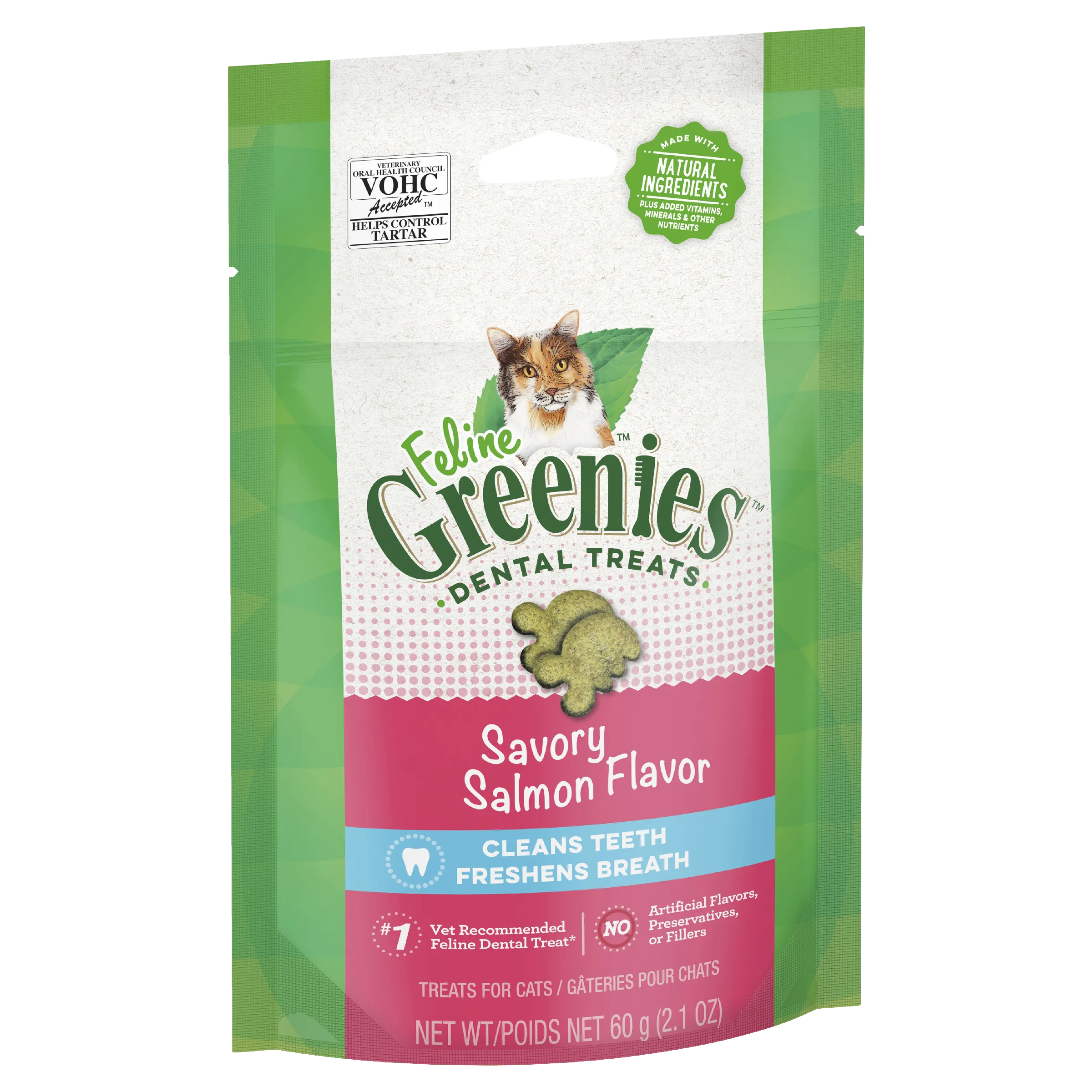 Greenies Cat Dental Health Treats Savory Salmon