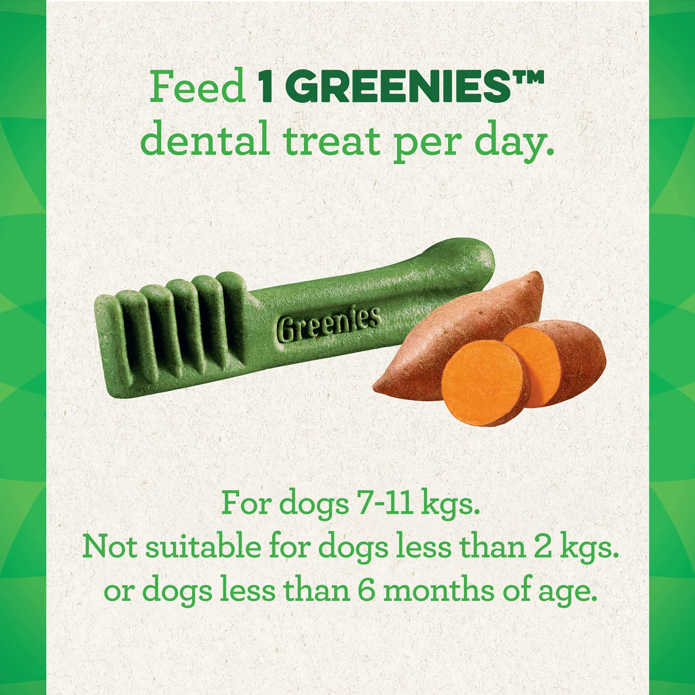 Greenies Dog Sweet Potato Dental Health Treats for Petite Dogs 340g