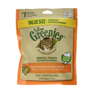 Greenies Oven Roasted Chicken Flavor Cat Dental Treats 5.5oz
