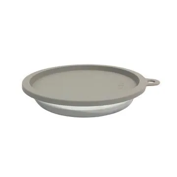 Messy Cats Steel Saucer With Optional Airtight Lid