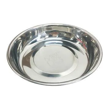 Messy Cats Steel Saucer With Optional Airtight Lid