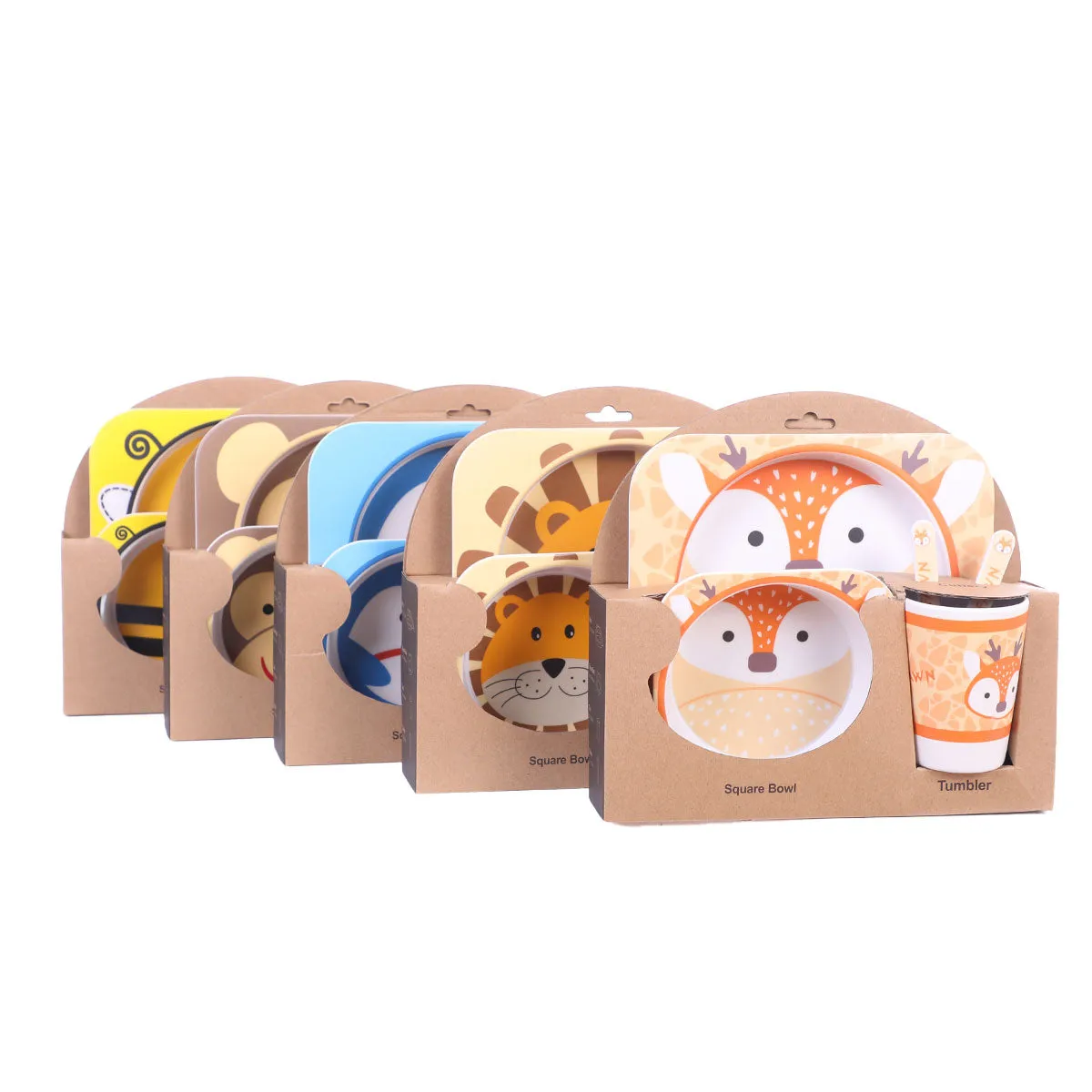 ORIGIN Bamboo Four Piece Dinner Set