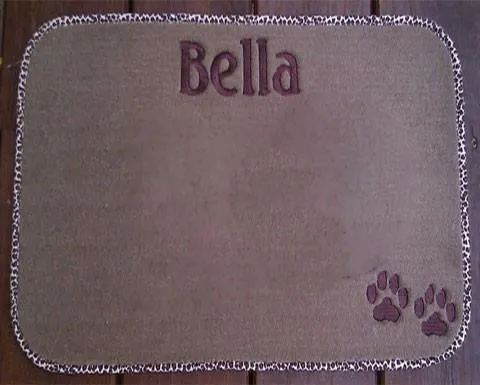 Personalized Pet Food Mat