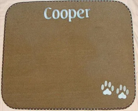 Personalized Pet Food Mat