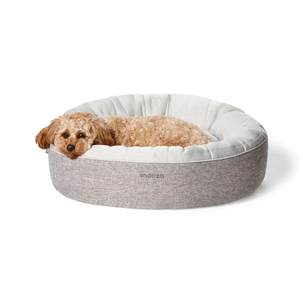 Snooza Cooling Cuddler Powder Grey Dog Bed Extra Large^^^