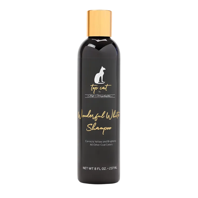 Top Cat Wonderful White Shampoo 8oz by Chris Christensen